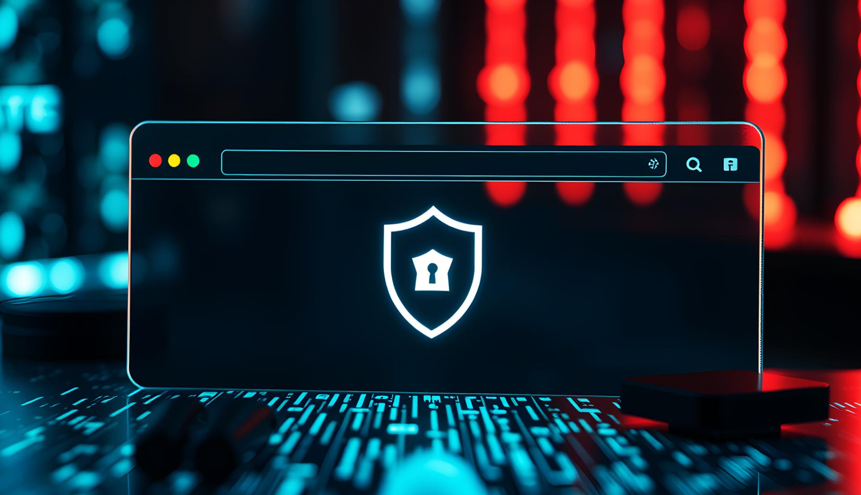 SSL is important for building trust online, showing a secure browser window with a shield icon to signal website protection.