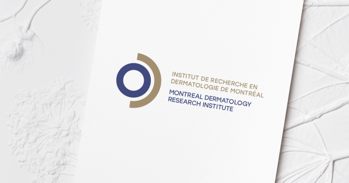 New brand identity design for Montreal Dermatology Research Institute