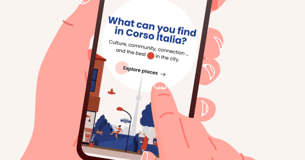 Website design for Corso Italia